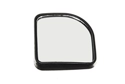 Wheel Masters Convex Blind Spot Mirror - Stick On - 3-1/4" Square - Black - Qty 1 - WM6800
