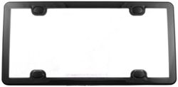 WeatherTech ClearCover License-Plate Frame with Cover - Black