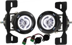 Custom Vision X Optimus Halo LED Fog Light Upgrade Kit - Spot Beam - Jeep JKX - XIL-OE13JKXOPRH