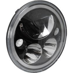 Vortex Headlight Conversion Kit - Sealed Beam to LED w/ Halo Ring - 5-3/4" - Black Chrome - XMC-575RDB