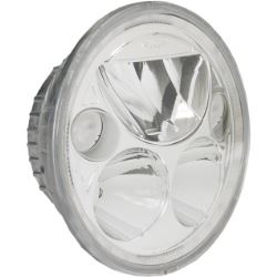Vortex Headlight Conversion Kit - Sealed Beam to LED w/ Halo Ring - 5-3/4" - Chrome - XMC-575RD