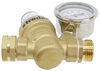 Valterra Adjustable Water Regulator for RVs - 15 to 65 psi - Brass Gauge,Screened Washer A01-1117VP