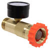 Valterra RV Water Pressure Regulator and Gauge - 40 to 50 psi - Brass Brass A01-1124VP