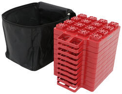 Stackers Leveling Blocks w/ Bag for Trailers and RVs - 1-3/8" x 8-1/8" - Qty 10 - A10-0920