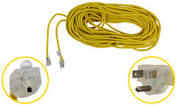 Mighty Cord Indoor/Outdoor Extension Cord w/ Indicator Lights - 15 Amps - 100' Long - A10-10014E