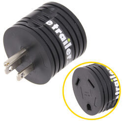 Mighty Cord RV Power Cord Adapter Plug - 30 Amp Female to 15 Amp Male - Round                       