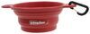 Valterra Fold-Up Collapsible Dog Bowl w/ Clip - 6" Diameter Red A10-2021VP