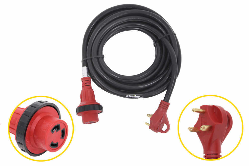 Mighty Cord RV Power Cord w/ Pull Handle - 30 Amp - 25' 25 Feet Long A10-3025ED