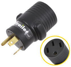 Mighty Cord RV Power Cord Adapter Plug - 50 Amp Female to 30 Amp Male - Round