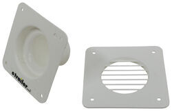 Valterra RV Battery Box Vent with Cover - 1-3/4" Hose Opening - White Cover