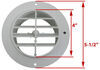 vent plastic valterra rv ceiling w/ rotating grille - 4 inch diameter white