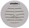 vent ceiling wall valterra rv w/ adjustable levers and covered screws- 4 inch diameter - white