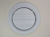 0  vent plastic valterra rv ceiling w/ dampers and covered screws - 5 inch diameter medium white