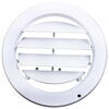 vent plastic valterra rv ceiling w/ dampers and covered screws - 5 inch diameter medium white