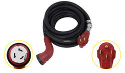 Mighty Cord RV Power Cord w/ Pull Handle - 50 Amp - 90 Degree Twist Lock - 25' - A10-5025ED90