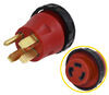 Mighty Cord RV Power Cord Adapter Plug - 30 Amp Female to 50 Amp Male - Round