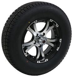 Provider ST205/75R15 Radial Tire w 15" Viking Aluminum Wheel - 5 on 4-1/2 - LR C - Black - A15R45BMMFL