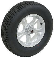 Provider ST205/75R15 Radial Tire w 15" Viking Aluminum Wheel - 5 on 4-1/2 - LR C - Silver - A15R45FPS