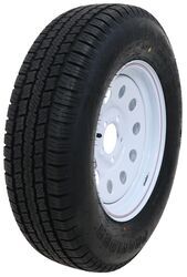 Provider ST205/75R15 Radial Trailer Tire w 15" White Mod Wheel - 5 on 4-1/2 - Load Range C - TA47VR