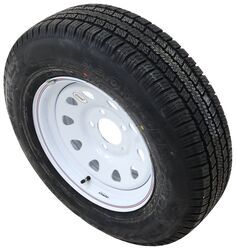 Provider ST205/75R15 Radial Trailer Tire with 15" White Spoke Wheel - 5 on 5 - Load Range D - A15R65WSD