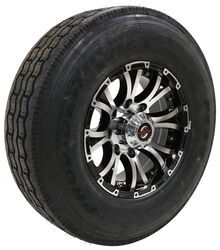 Provider ST235/80R16 Radial Tire w 16" Viking Aluminum Wheel - 8 on 6-1/2 - LR G - Black - A16RG8BMMFL80