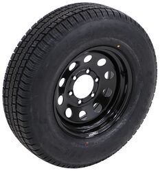 Provider ST225/75R15 Radial Trailer Tire w/ 15" Black Mod Wheel - 6 on 5-1/2 - LR D - TA37VR