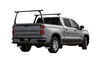 truck bed fixed height adarac aluminum series custom ladder rack - 500 lbs matte black