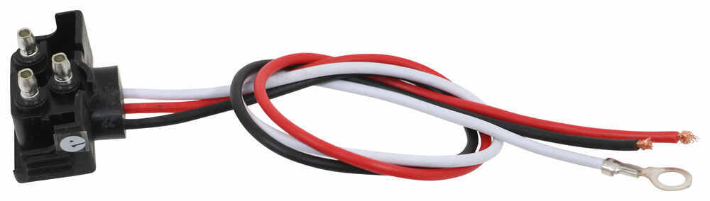 Right Angle 3-Wire Pigtail for Optronics Trailer Lights - 3-Prong PL-3 Plug - 10" Lead Right Angle Pigtail A47PB
