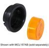 0  trailer lights round rubber grommet for 2-1/2 inch - recessed mount closed back
