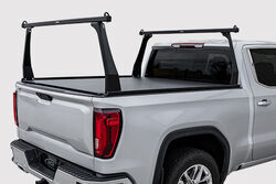 Adarac Aluminum Series Custom Truck Bed Ladder Rack - Matte Black - 500 lbs
