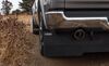 0  custom fit rear pair access rockstar mud flap with heat shield - full width diamond plate adjustable height