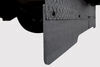 custom fit no-drill install access rockstar mud flap with heat shield - full width diamond plate adjustable height