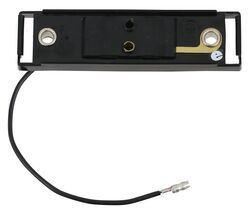 Black Bracket and Single Wire Plug for Thin Line Series Trailer Clearance and Side Marker Lights - A65PB
