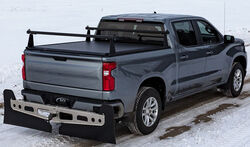 Adarac Aluminum M-Series Custom Truck Bed Ladder Rack - Aluminum - 500 lbs - Matte Black            
