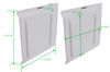 screen door replacement slide for p-series rv doors - 11-15/16 inch long x 11-13/16 wide white