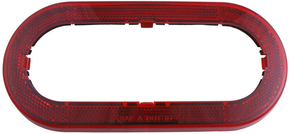 Snap-on Reflector Ring for Flange or Surface Mount Trailer Lights - Red Light Trim A78RXB