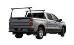 Adarac Pro Series Custom Truck Bed Ladder Rack - Aluminum - Matte Black - 500 lbs
