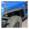 Aries Front Fender Flares for Jeep - Textured Black Powder Coated Aluminum Aluminum AA1500201