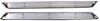 running boards aries aerotread - 5 inch wide aluminum polished stainless steel trim 73
