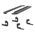 Aries RidgeStep Running Boards w/ Custom Installation Kit - 6-1/2" Wide - Powder Coated Steel
