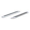 nerf bars polished finish aries advantedge - 5-1/2 inch wide aluminum w/ chrome powder coat 75 long
