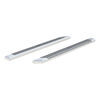 nerf bars polished finish aries advantedge - 5-1/2 inch wide aluminum w/ chrome powder coat 91 long