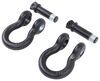 shackle only screw on shackles for aries trailchaser modular jeep bumper - qty 2