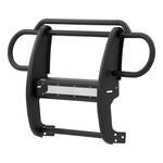 Aries Pro Series Grille Guard with LED Light Bar - 1 Piece - Black Powder Coated Steel              