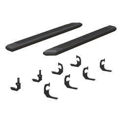 AdvantEdge Nerf Bars w/ Custom Installation Kit - 5-1/2" Wide - Aluminum w/ Black Powder Coat