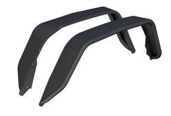 Aries Rear Fender Flares for Jeep - Textured Black Powder Coated Aluminum - AA28NQ