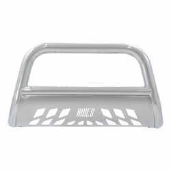 Aries Bull Bar with Removable Skid Plate - 3" Tubing - Polished Stainless Steel