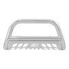 Aries Bull Bar with Removable Skid Plate - 3" Tubing - Polished Stainless Steel