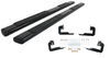nerf bars aluminum aries oval w/ custom installation kit - 6 inch wide black 91 long