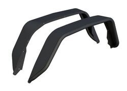 Aries Rear Fender Flares for Jeep - Textured Black Powder Coated Aluminum - AA65DQ